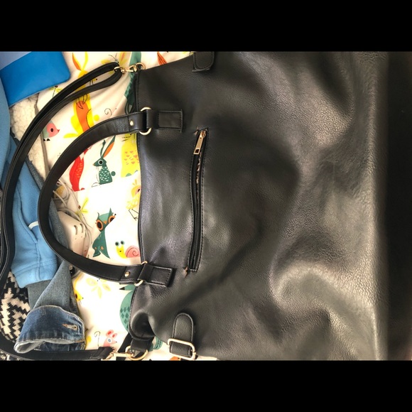 Laurel&sunset big black bag with leopard print - Picture 7 of 8